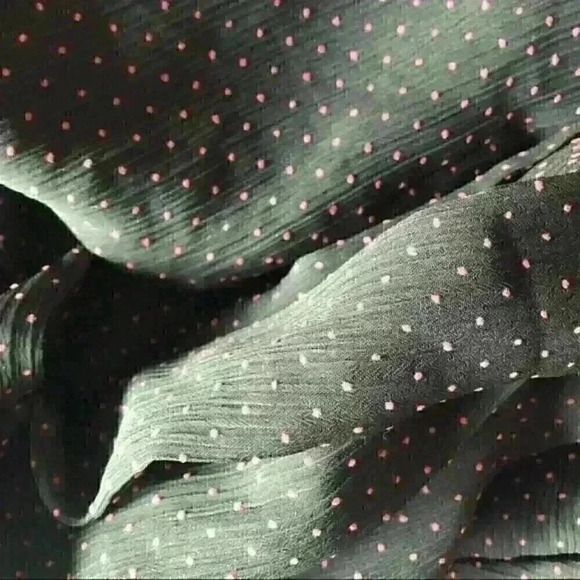 NBD Averie Polka Dot Midi Wrap Dress Black Sz Small NWT - Picture 10 of 10